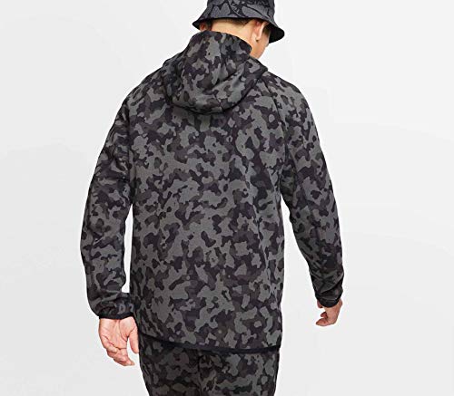 NIKE Sportswear Tech Fleece Sudadera, Hombre, Black/Black, S