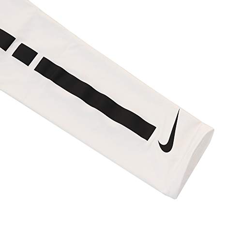 NIKE Unisex - Adulto Pro Elite Sleeves 2.0, Color Blanco/Negro, tamaño Large/Extra-Large