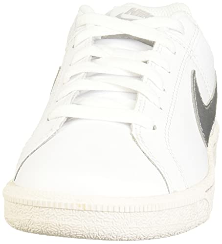 Nike Wmns Court Royale, Zapatillas de Gimnasia Mujer, Blanco (White / Metallic Silver), 36.5 EU