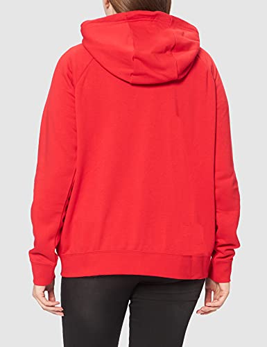 NIKE Women's Team Club 20 Full-Zip Hoodie Chaqueta Deportiva, Rojo y Blanco, XL para Mujer