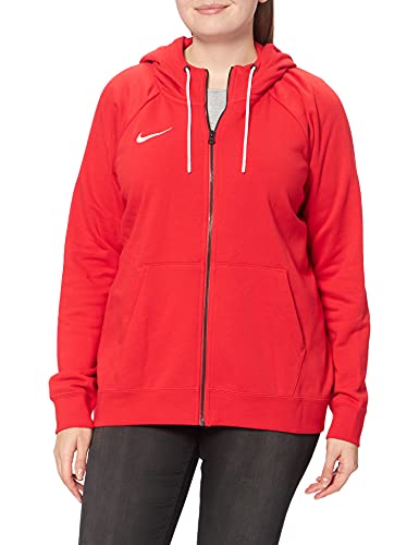 NIKE Women's Team Club 20 Full-Zip Hoodie Chaqueta Deportiva, Rojo y Blanco, XL para Mujer