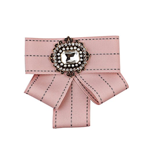 Nikgic Broche elegante y elegante, con múltiples capas, para mujeres, señoras y niñas, accesorios de ropa, joyería, tamaño 12 x 10,5 cm (rosa)