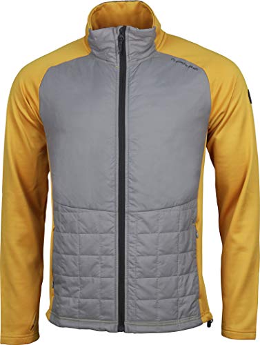 North Bend Hybrid Bungy Power - Chaqueta de Forro Polar para Hombre, Color Amarillo, Yellow Dijon, Extra-Large