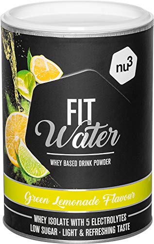 nu3 Protein Water 300 g – Agua con proteína sabor limonada – Bebida proteica hidratante con electrolitos – 21,7 g whey isolate – Sin lactosa y sin azúcar – Con calcio, magnesio & potasio