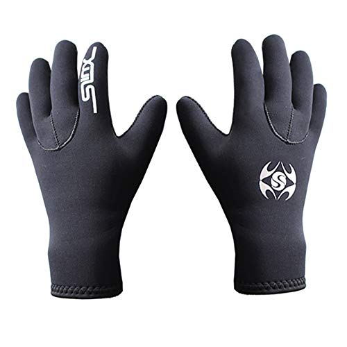 NZHK Guantes de buceo de neopreno de 3 mm, guantes térmicos antideslizantes para hombres y mujeres, buceo, natación, surf, navegación, kayak, talla S