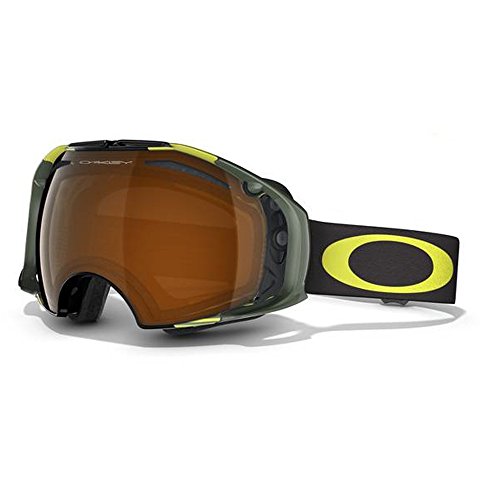 Oakley Airbrake Shaun White Signature Series - Gafas de Nieve, Unisex, Color Neon Yellow Block Stripes, tamaño Talla única