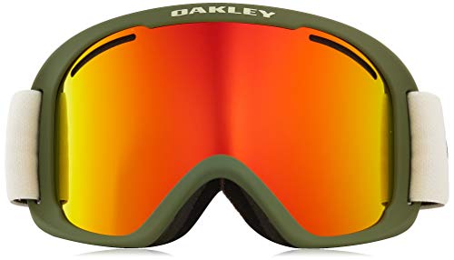 Oakley Frame 2.0 XL Ski Goggles, Unisex Adulto, Dark Brush Grey/Fire Iridium/Persimmon