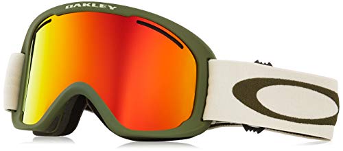 Oakley Frame 2.0 XL Ski Goggles, Unisex Adulto, Dark Brush Grey/Fire Iridium/Persimmon