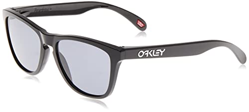 Oakley FROGSKINS (A) 9245 Gafas, Polished Black/Grey, 54 Hombres