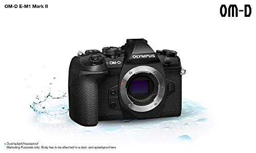 Olympus OM-D E-M1 Mark II Cámara de Sistema Micro Cuatro Tercios, 20.4 Megapíxeles, Estabilizador de Imagen de Cinco Ejes, Visor Electrónico, negro