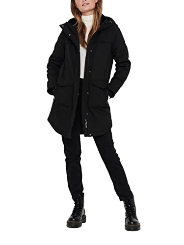 Only Onlmaastricht Otw Noos-Parka Chaquetas, Negro, XS para Mujer