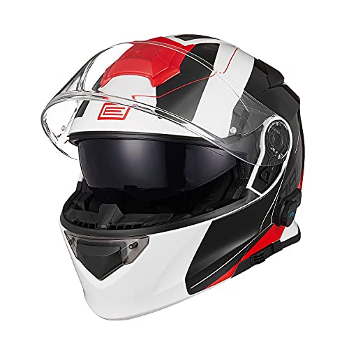 ORIGINE Casco Moto Modular Integral con Bluetooth ECE 22-05 Homologado con Doble Visera