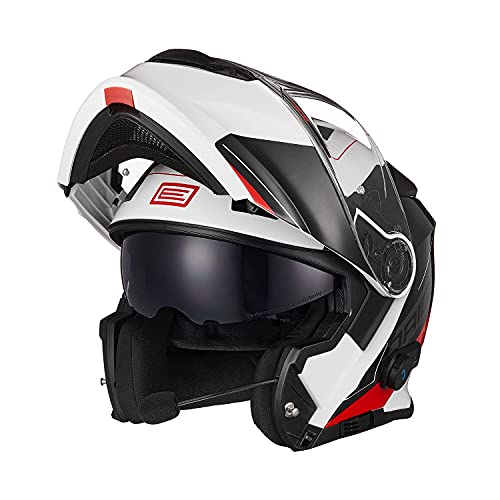 ORIGINE Casco Moto Modular Integral con Bluetooth ECE 22-05 Homologado con Doble Visera