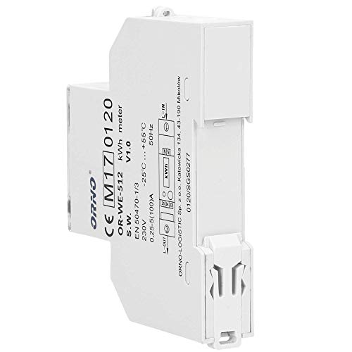 ORNO OR-WE-512 Medidor De Consumo Electrico Monofásico Con Certificado MID (Basic)