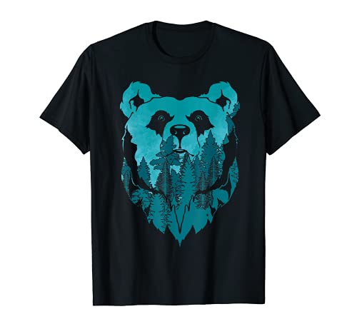 Oso Grizzly Naturaleza Bosque Animal Vida Salvaje Oso Pardo Camiseta