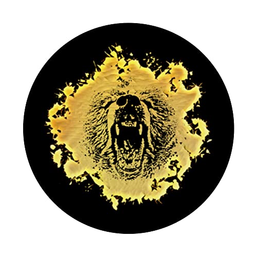 Oso Grizzly Osos Motivo Depredadores Animales del Bosque PopSockets PopGrip Intercambiable