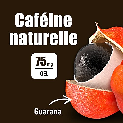 OVERSTIM.s - Cafein'Gel (10 Geles) - Café - Gel Energético Para El Deporte - Energía Instantánea - 75 Mg De Cafeína/Gel 290 g