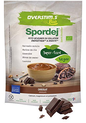 OVERSTIM.s - Spordej Bio (300 G) - Desayuno Deportivo Energético Antes Del Esfuerzo - Ideal Antes De Entrenar - Muy Fácil De Digerir - Fácil Y Rápido De Preparar 300 g