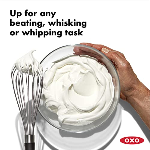 OXO Good Grips - Batidora manual con varilla de acero, 28 cm