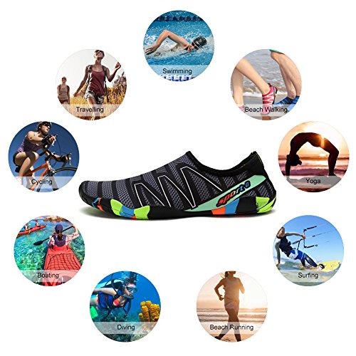 Padgene Unisex Water Shoes, Hombres Mujeres Pies Descalzos, Calcetines de Buceo, Calzado de natación de Secado rápido para Snorkel Surf Piscina Playa Deportes acuáticos