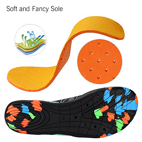 Padgene Unisex Water Shoes, Hombres Mujeres Pies Descalzos, Calcetines de Buceo, Calzado de natación de Secado rápido para Snorkel Surf Piscina Playa Deportes acuáticos