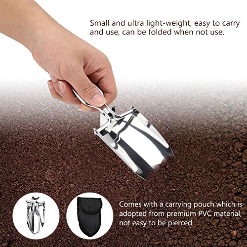 Pala Plegable para Acampar Supervivencia Militar Elegir Coche Multitool Nieve Accidente Herramienta Mango De Acero para Caminar Mochilero Jardinería con Bolsa de Transporte Pala Militar Traje