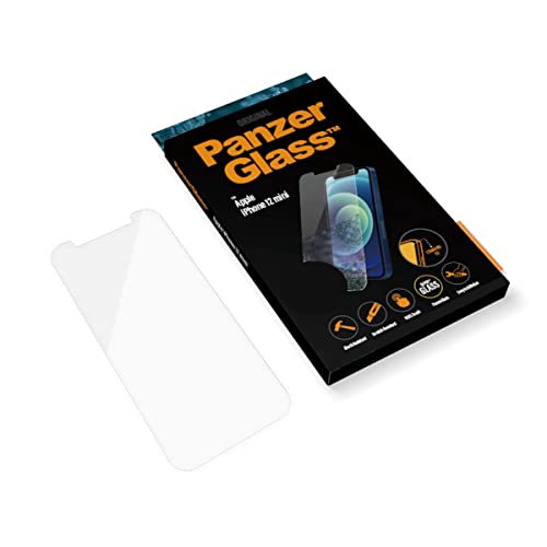 PanzerGlass protector de Pantalla para teléfono móvil iPhone 12 Mini, Resistente a rayones, Antibacteriano, Transparente