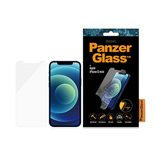 PanzerGlass protector de Pantalla para teléfono móvil iPhone 12 Mini, Resistente a rayones, Antibacteriano, Transparente