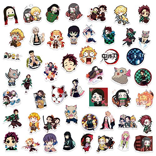 Pegatinas 198 PCS Anime Combo Vinilo adhesivo para portátil Waterbottle Skateboard Equipaje Hydro Flask Phone Pad Guitar Decal Stickers Pack para adultos adolescentes niñas