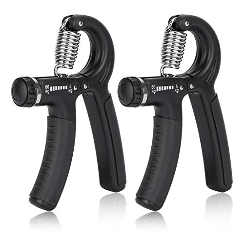 peinat 2 Piezas Fortalecedores de Mano Hand Grips Strengthener 5-60KG Ajustables Fortalecedor de Agarre para Entrenamiento Antebrazo Muñeca Pacientes con Lesiones Musculares y Oficinista