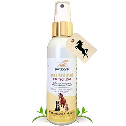 Peticare Spray contra la Mosca Negra para Caballos - prevenir eficazmente el Eczema de Verano, no más Manta Caballo Eczema, Detener los ataques - petAnimal Protect 2001