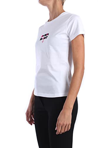 Pinko Tube 1 Camiseta, Z04_Bianco Brill, M para Mujer