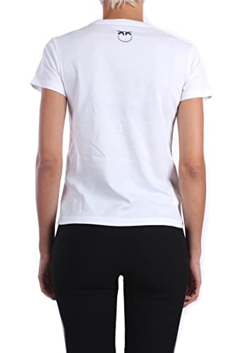 Pinko Tube 1 Camiseta, Z04_Bianco Brill, M para Mujer