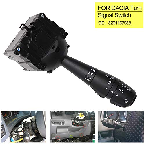 Pitman - Palanca de luces e intermitentes para Dacia Dokker Duster Logan Lodgy