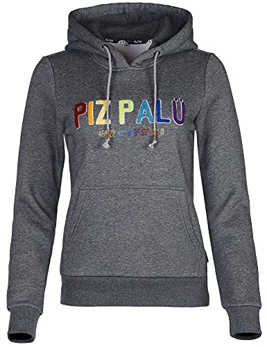 Piz Palü Sudadera con capucha para mujer Pleß | 010028 – Gris – Sudadera deportiva para mujer, Gris oscuro, M