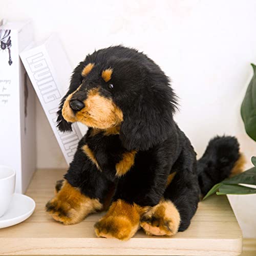 PJKOPK Animal de Peluche, Juguete de Peluche Realista, Perro mastín Tibetano, Juguetes para Cachorros, Bonitos Regalos para niños, Adultos, cumpleaños, Navidad, 15 Pulgadas