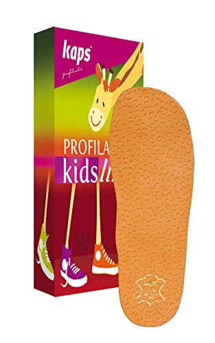 Plantillas Ortopédicas y Anatómicas de Cuero para Niños para Zapatos y Botas, Preventivas con Soporte del Arco Longitudinal, de Kaps Anatomix Kids, Todas las Tallas (31-32 EUR / 12.5-13 UK Niños)