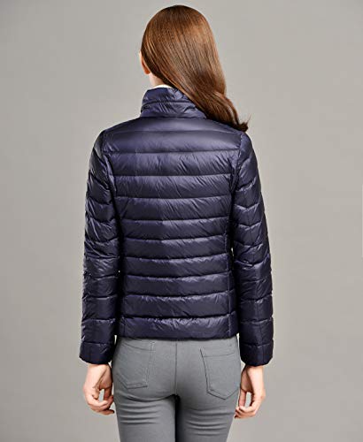 Plumas Mujer Ligero Plumiferos Ligeros Mujer Abrigo Plumas Ultralight Plumon Chaqueta Plumifero Corto Fino Abrigos Señora Chaquetas Invierno Cazadoras Chaquetones Casacas Tallas Grandes Armada