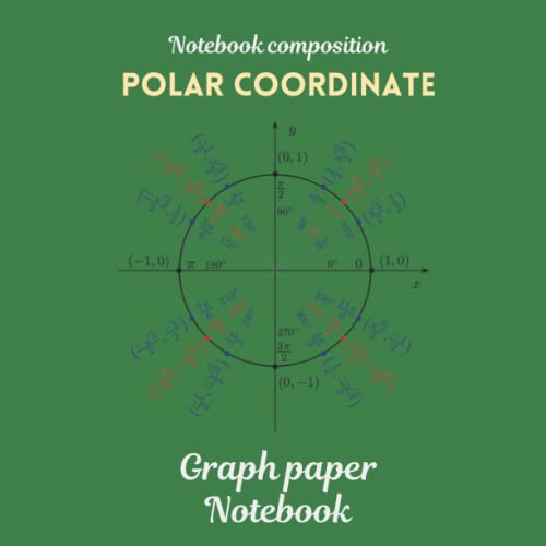 Polar Cooordinate Graph Paper Circular Grid Notebook: (8.5x8.5) Polar Coordinates Grid Paper for Animation, Aviation, Computer Graphics, Construction, Engineering and the Military 120 pages