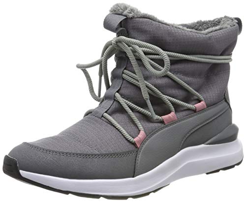 PUMA Adela Winter Boot, Botas de Nieve Mujer, Gris (Steel Gray White), 38.5 EU