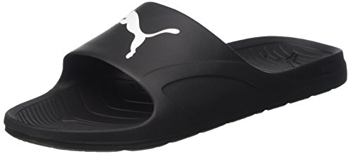 PUMA Divecat, Sandalias Deslizantes Unisex Adulto, Black-White, 42 EU