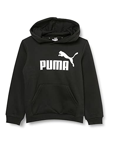 PUMA ESS Big Logo Hoodie FL B Sudadera, Niños, Black, 164