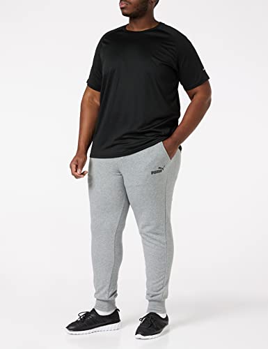 PUMA ESS Logo Pants TR cl Pants, Hombre, Medium Gray Heather, L