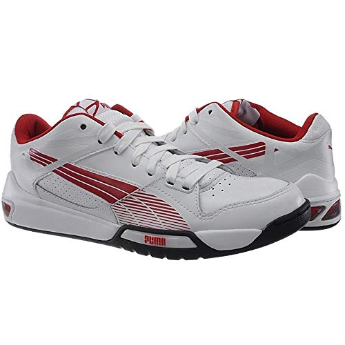 Puma Hypermoto Low Hombre Zapatillas Deportivas para Correr Blanco Puma/Rojo Alto Riesgo 42.5 EUR