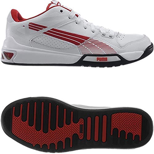 Puma Hypermoto Low Hombre Zapatillas Deportivas para Correr Blanco Puma/Rojo Alto Riesgo 42.5 EUR