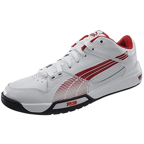 Puma Hypermoto Low Hombre Zapatillas Deportivas para Correr Blanco Puma/Rojo Alto Riesgo 42.5 EUR