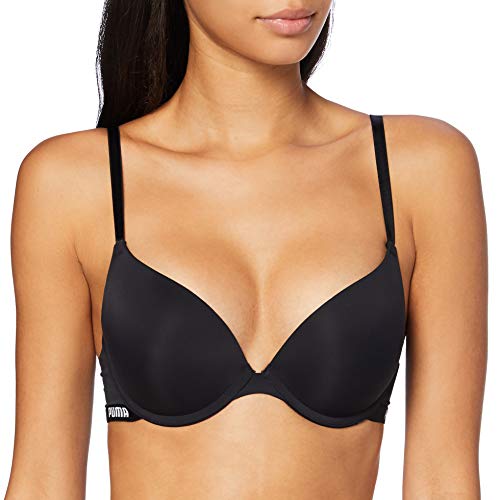 PUMA Pushup Bra 1p Hang Sujetador Deportivo, Negro (Black), 90B para Mujer