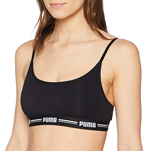 Puma - Sujetador Deportivo - Liso - para Mujer Black (200) M