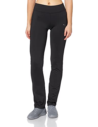 PUMA WT ESS. Straight Legs Pantalones, Mujer, Negro, L