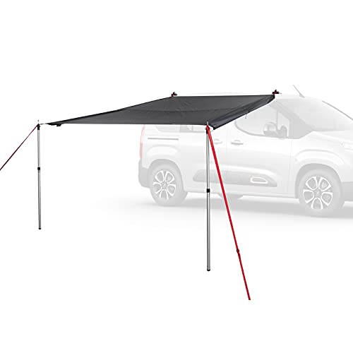 Qeedo Motor Tarp Van Toldo para caravana, remolque, carpa de autobús con ventosas